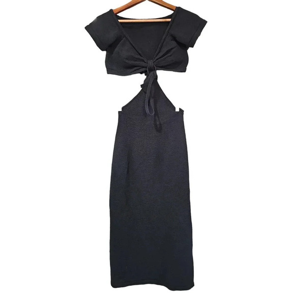 Cult Gaia Alicia Knit Dress Black Size M - Picture 4 of 7